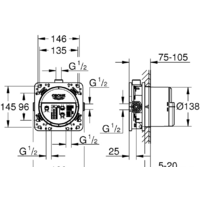Монтажная коробка Grohe Rapido SmartBox 35600000 - Превью изображения №2 — Интернет-магазин Time-Shop