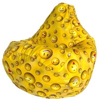 Кресло-мешок Flagman Груша Макси Г2.5-224 Smailiki 01 (желтый) - Превью изображения №1 — Интернет-магазин Time-Shop