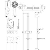 Душевой гарнитур  Bravat Eco D152CP-1A-RUS - Превью изображения №2 — Интернет-магазин Time-Shop