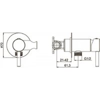 Гигиенический душ Hansberge H3099 (золото глянец) - Превью изображения №9 — Интернет-магазин Time-Shop