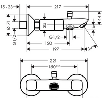 Смеситель Hansgrohe Logis 71243000 - Превью изображения №2 — Интернет-магазин Time-Shop