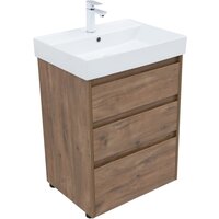  Aquanet Тумба под умывальник Nova Lite 60 302471 (дуб рустикальный) - Превью изображения №2 — Интернет-магазин Time-Shop