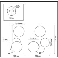 Бра Odeon Light Tovi 4818/3W - Превью изображения №2 — Интернет-магазин Time-Shop