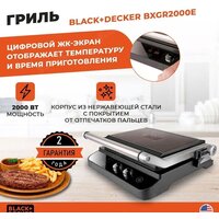 Электрогриль Black & Decker BXGR2000E - Превью изображения №2 — Интернет-магазин Time-Shop