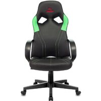 Игровое (геймерское) кресло Zombie Runner (черный/зеленый) - Превью изображения №2 — Интернет-магазин Time-Shop