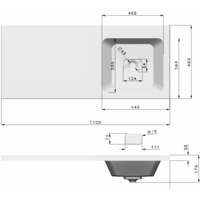 Умывальник Madera Kamilla 110х48 (правый) - Превью изображения №7 — Интернет-магазин Time-Shop