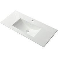  ЗОВ Тумба с умывальником Кито 100 K100LW0MRM-OL100 (белый/тростник) - Превью изображения №3 — Интернет-магазин Time-Shop