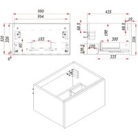  ЗОВ Тумба с умывальником Кито 100 K100LW0MRM-OL100 (белый/тростник) - Превью изображения №6 — Интернет-магазин Time-Shop