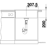 Кухонная мойка Blanco Naya 6 519638 (антрацит) - Превью изображения №4 — Интернет-магазин Time-Shop