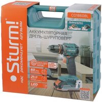 Дрель-шуруповерт Sturm CD1860BL (с 2-мя АКБ, кейс) - Превью изображения №12 — Интернет-магазин Time-Shop