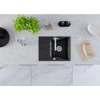 Кухонная мойка Kernau KGS O 4565 1B1D Black Metallic - Превью изображения №6 — Интернет-магазин Time-Shop