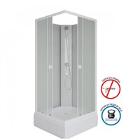 Душевая кабина Niagara Promo P90/26Q/MT/BK 90x90x195 - Превью изображения №2 — Интернет-магазин Time-Shop