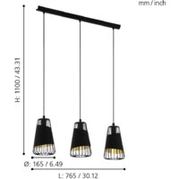 Подвесная люстра Eglo Austell 49448 - Превью изображения №3 — Интернет-магазин Time-Shop