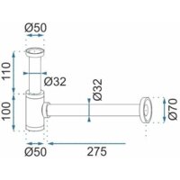 Сифон Rea Klik-Klak REA-A5692 (золотой) - Превью изображения №7 — Интернет-магазин Time-Shop