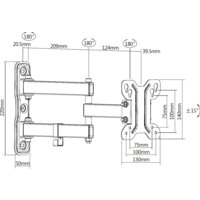 Кронштейн для телевизора Ultramounts UM896 (черный) - Превью изображения №13 — Интернет-магазин Time-Shop