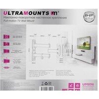 Кронштейн для телевизора Ultramounts UM896 (черный) - Превью изображения №12 — Интернет-магазин Time-Shop