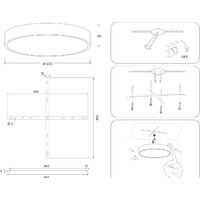 Светильник-тарелка Ambrella light FV5531 WH (белый) - Превью изображения №9 — Интернет-магазин Time-Shop