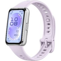 Huawei Band 11 (серебристый алюминиевый корпус, с сиреневым силиконовым ремешком, международная версия)