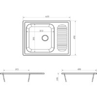 Кухонная мойка Berge BR-6402 (песочный матовый) - Превью изображения №2 — Интернет-магазин Time-Shop