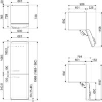 Холодильник Smeg FAB32RPG5 - Превью изображения №8 — Интернет-магазин Time-Shop