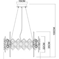 Подвесная люстра Arte Lamp Amelia A1039SP-10BK - Превью изображения №5 — Интернет-магазин Time-Shop