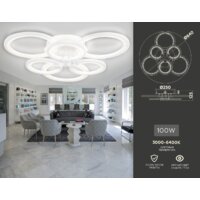 Припотолочная люстра Ambrella light Acrylica FA4085 - Превью изображения №6 — Интернет-магазин Time-Shop