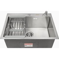 Кухонная мойка ARFEKA Eco AR 60x50 + Japeto + CL AR + DS AR (Satin, с дозатором и коландером) - Превью изображения №4 — Интернет-магазин Time-Shop