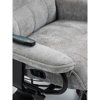 Массажное кресло Calviano 23 (серый плюш) - Превью изображения №9 — Интернет-магазин Time-Shop