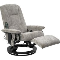 Массажное кресло Calviano 23 (серый плюш) - Превью изображения №2 — Интернет-магазин Time-Shop