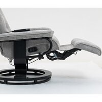 Массажное кресло Calviano 23 (серый плюш) - Превью изображения №7 — Интернет-магазин Time-Shop