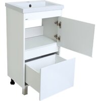  Misty Алиса - 40 Тумба 1 ящ. напольная, белая эмаль - Э-Али01040-0112Я - Превью изображения №2 — Интернет-магазин Time-Shop