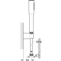 Душевой гарнитур  Grohe Euphoria Cosmopolitan Stick 27369000 - Превью изображения №2 — Интернет-магазин Time-Shop