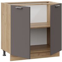 Шкаф напольный Трия Габриэлла 1Н8 (дуб крафт золотой/муссон) - Превью изображения №2 — Интернет-магазин Time-Shop