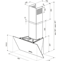 Кухонная вытяжка Krona Helga 600 PB (черный) - Превью изображения №7 — Интернет-магазин Time-Shop