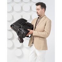 Городской рюкзак Carlo Gattini Montalbano Classico 3097-04 (темно-коричневый) - Превью изображения №9 — Интернет-магазин Time-Shop