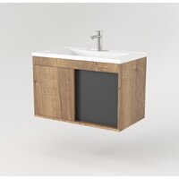  Дабер Тумба под умывальник 014 Тобага/Эридан 80 Т14.8Т.0.22 (дуб галифакс/серый) - Превью изображения №3 — Интернет-магазин Time-Shop