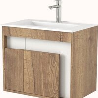 Дабер Тумба под умывальник 016 WeltWasser Deilbach 7517-60 Т16.6W.0.21 (дуб галифакс/белый)