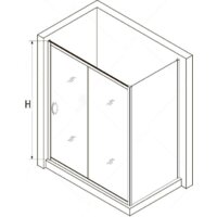 Душевой уголок RGW PA-76-1B (PA-016B + Z-060-2B) 350876158-14 150x80 (черный/прозрачное стекло) - Превью изображения №3 — Интернет-магазин Time-Shop