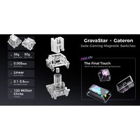 Клавиатура Gravastar Mercury V75 Pro Special Edition Neon Graffiti (GravaStar x Gateron Magnetic Jade Pro) - Превью изображения №13 — Интернет-магазин Time-Shop