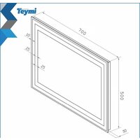  Teymi Зеркало Hanna 70x50 T20250 (подсветка) - Превью изображения №12 — Интернет-магазин Time-Shop