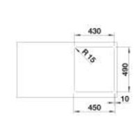 Кухонная мойка Blanco Supra 400-IF/A R12 526352 - Превью изображения №4 — Интернет-магазин Time-Shop