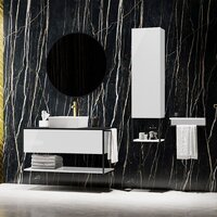  Lauter Полка Lea с рейлингом (белый глянец) - Превью изображения №3 — Интернет-магазин Time-Shop