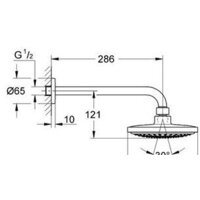 Душевая система  Grohe Eurosmart [124440] - Превью изображения №3 — Интернет-магазин Time-Shop