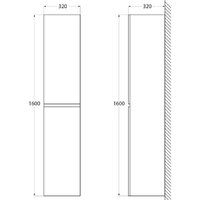  BelBagno Шкаф-пенал Albano-1600-2A-SC-BL-P - Превью изображения №4 — Интернет-магазин Time-Shop