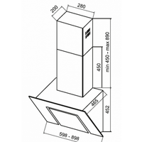 Кухонная вытяжка KUPPERSBERG F 660 W - Превью изображения №2 — Интернет-магазин Time-Shop