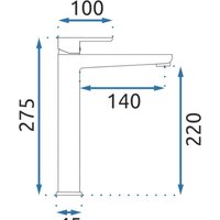 Смеситель Rea Orix B8467 (черный) - Превью изображения №5 — Интернет-магазин Time-Shop