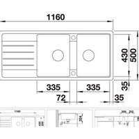 Кухонная мойка Blanco Legra 8 S 526088 (черный) - Превью изображения №2 — Интернет-магазин Time-Shop
