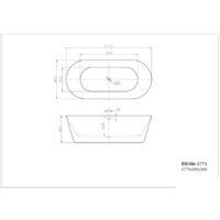 Ванна BelBagno BB306-1775 178x85 - Превью изображения №3 — Интернет-магазин Time-Shop