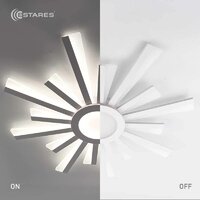 Припотолочная люстра Estares Teresa 100W R-APP-680x50-White/White-220-IP20 - Превью изображения №5 — Интернет-магазин Time-Shop