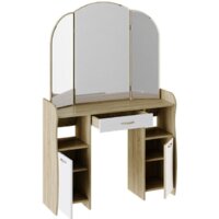 Туалетный столик с зеркалом Трия София Т2 (дуб сонома/белый) - Превью изображения №2 — Интернет-магазин Time-Shop